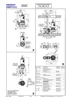 Kanalizacijske pumpe Faggiolati G 213 R3C1-P40AA2