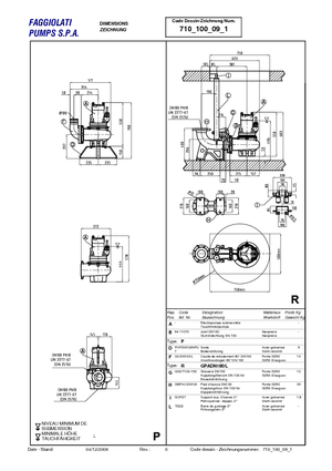 Kanalizacijske pumpe Faggiolati G 409 T1M1-P90AA0