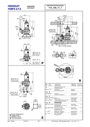Kanalizacijske pumpe Faggiolati G 411 R1M1-P78AA2