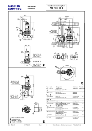 Kanalizacijske pumpe Faggiolati G 411 R6V1-P90AA2