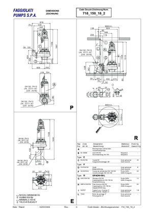 Kanalizacijske pumpe Faggiolati G 418 R2C5-S100AA2