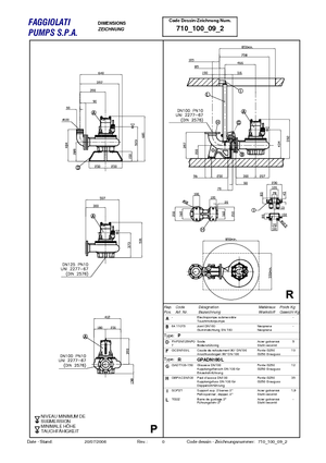 Kanalizacijske pumpe Faggiolati G 609 T2C1-P80AA0