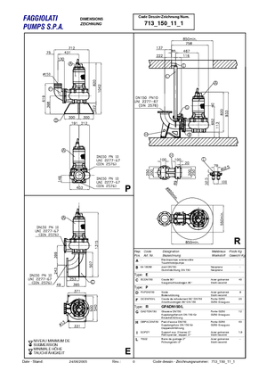 Kanalizacijske pumpe Faggiolati G 611 R2C3-S80AA2