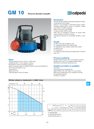 Kanalizacijske pumpe Calpeda GM 10 QM