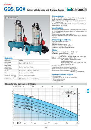 Kanalizacijske pumpe Calpeda GQV 50-8