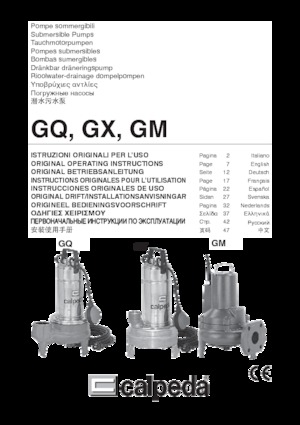 Kanalizacijske pumpe Calpeda GXC 40-10