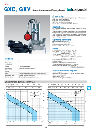 Kanalizacijske pumpe Calpeda GXC 40 A