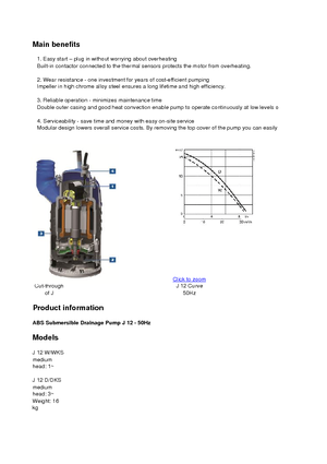 Kanalizacijske pumpe ABS-Pumpen J 12 D