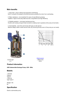 Kanalizacijske pumpe ABS-Pumpen J 205 HD