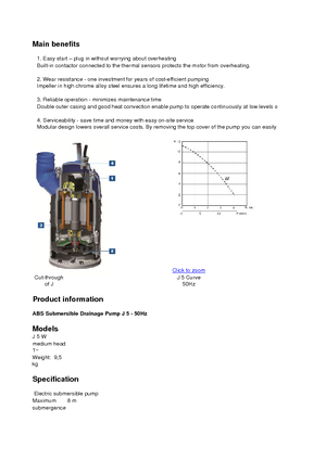 Kanalizacijske pumpe ABS-Pumpen J 5 W