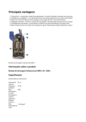 Kanalizacijske pumpe ABS-Pumpen J 54 LD direkt