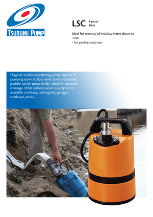 Kanalizacijske pumpe Tsurumi-Pumpen LSC1.4S2