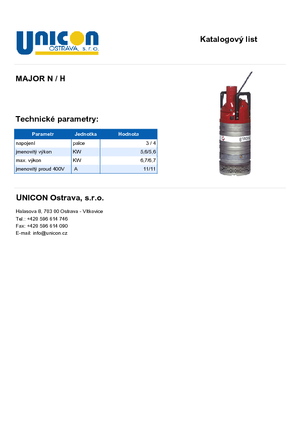 Kanalizacijske pumpe Grindex Major H