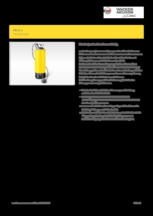 Kanalizacijske pumpe Wacker Neuson PST2 400