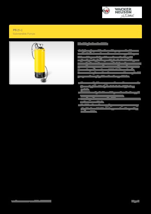 Kanalizacijske pumpe Wacker Neuson PST2 400