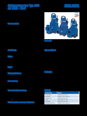 Pumpe za otpadne vode Sulzer AS 0831 S 22-4 D/TKS