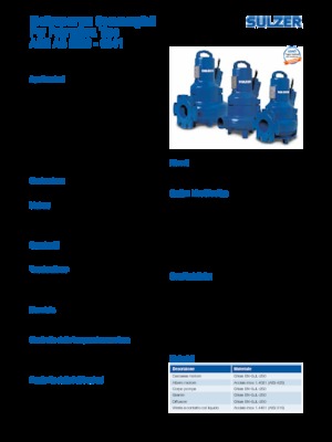 Pumpe za otpadne vode Sulzer AS 0831 S 22-4 D/TKS