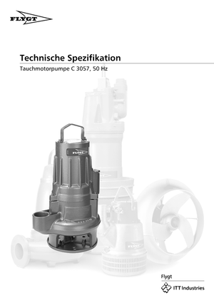 Pumpe za otpadne vode Flygt-Pumpen CS 3057 LR 254