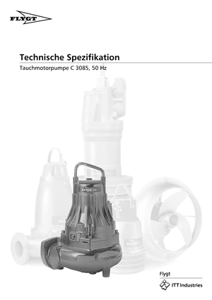 Pumpe za otpadne vode Flygt-Pumpen CS 3085 LR 432 EEx