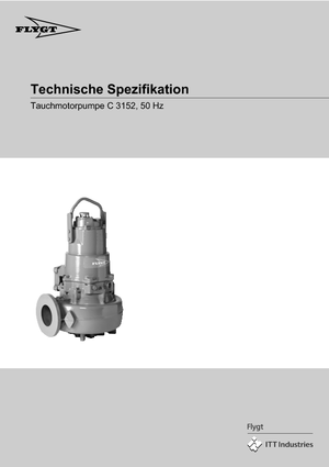 Pumpe za otpadne vode Flygt-Pumpen CS 3152 LR 430 EEx