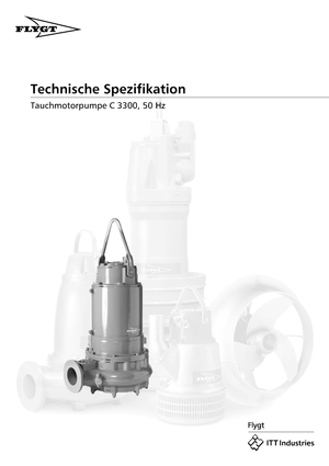 Pumpe za otpadne vode Flygt-Pumpen CS 3300 LR 632 EEx