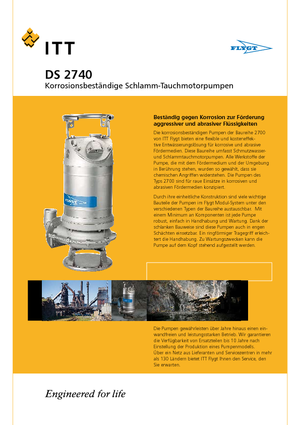 Pumpe za otpadne vode Flygt-Pumpen DS 2740 LR 243