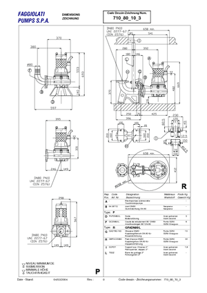 Pumpe za otpadne vode Faggiolati G 210 R3V1-M50AA2