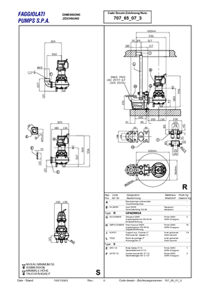 Pumpe za otpadne vode Faggiolati G 471 T6V3-L50AA0