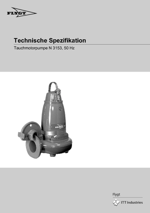 Pumpe za otpadne vode Flygt-Pumpen NS 3153 LR 272 EEx