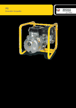 Pumpe za otpadne vode Wacker Neuson PG2
