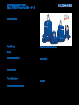 Pumpe za otpadne vode Sulzer Piranha S 21-2
