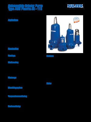 Pumpe za otpadne vode Sulzer Piranha S 21-2