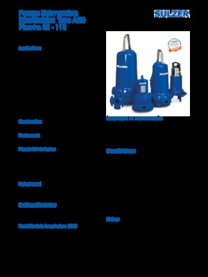 Pumpe za otpadne vode Sulzer Piranha S 21-2