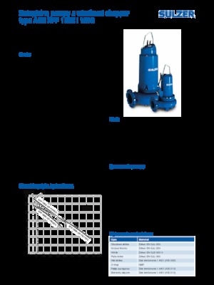Pumpe za otpadne vode Sulzer XFP 100 E CP 1