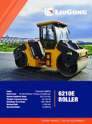 Tandem vibracijski valjci Liugong 6210E
