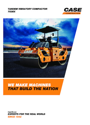 Tandem vibracijski valjci Case 752EX