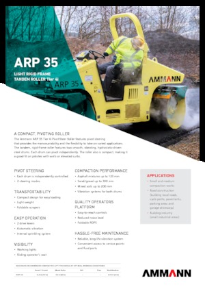 Kombinirani valjci Ammann ARP 35 K