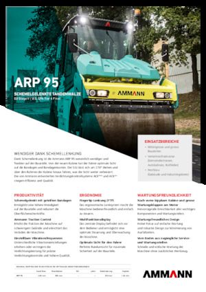 Tandem vibracijski valjci Ammann ARP 95