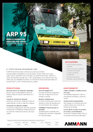Tandem vibracijski valjci Ammann ARP 95