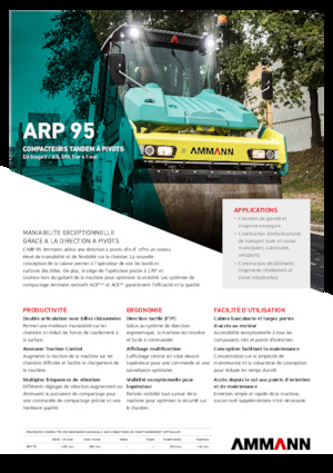 Tandem vibracijski valjci Ammann ARP 95