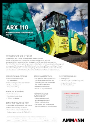 Tandem vibracijski valjci Ammann ARX 110