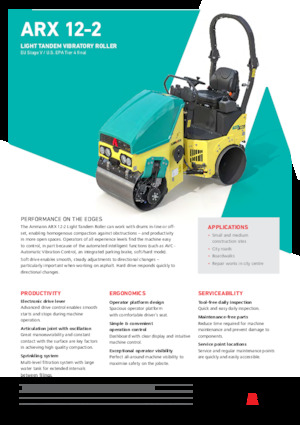 Tandem vibracijski valjci Ammann ARX 12-2