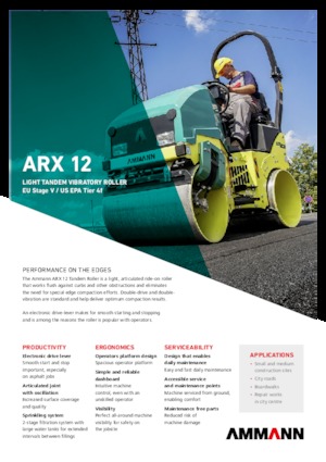 Tandem vibracijski valjci Ammann ARX 12 T4f