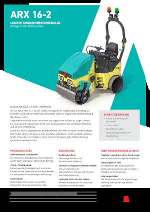Tandem vibracijski valjci Ammann ARX 16-2