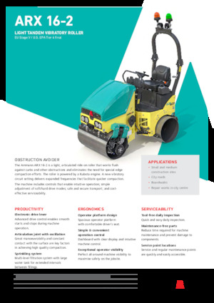 Tandem vibracijski valjci Ammann ARX 16-2