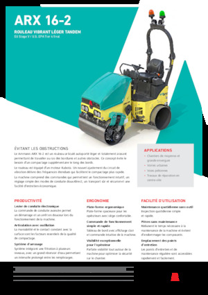 Tandem vibracijski valjci Ammann ARX 16-2