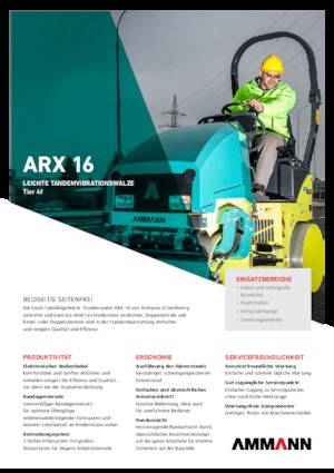 Tandem vibracijski valjci Ammann ARX 16