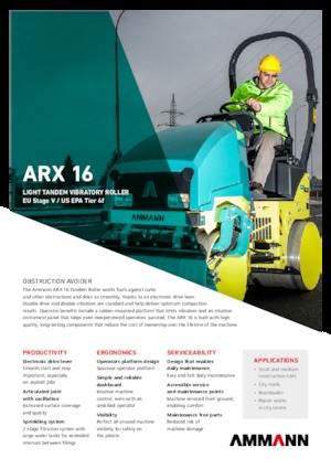 Tandem vibracijski valjci Ammann ARX 16 T4f