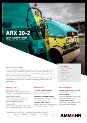 Tandem vibracijski valjci Ammann ARX 20-2