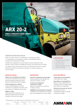 Tandem vibracijski valjci Ammann ARX 20-2